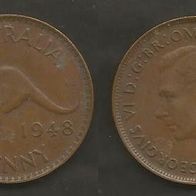 Münze Australien: 1 Penny 1948