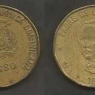 Münze Dominikanische Republik: 1 Peso 1991