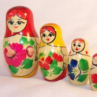 4 teiliges, russisches Matrioschka-Puppen-Set