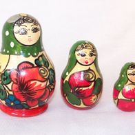 3 teiliges, russisches Matrioschka-Puppen-Set