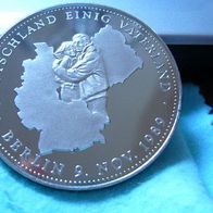 Medaille Deutschland einig Vaterland - Berlin 9. Nov. 1989 .. ca.40mm .. . #509