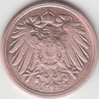 Deutsches Reich 1 Pfennig 1900 A aus dem Umlauf