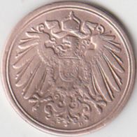 Deutsches Reich 1 Pfennig 1900 D aus dem Umlauf