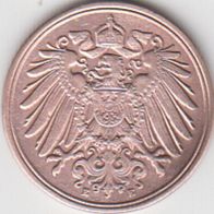 Deutsches Reich 1 Pfennig 1900 E aus dem Umlauf