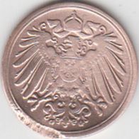 Deutsches Reich 1 Pfennig 1900 G aus dem Umlauf