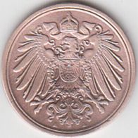 Deutsches Reich 1 Pfennig 1905 A aus dem Umlauf