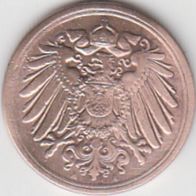 Deutsches Reich 1 Pfennig 1906 A aus dem Umlauf