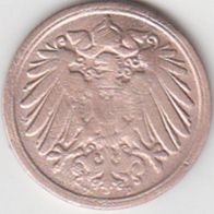 Deutsches Reich 1 Pfennig 1910 D aus dem Umlauf