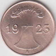 Deutsches Reich 1 Rentenpfennig 1923 A aus dem Umlauf