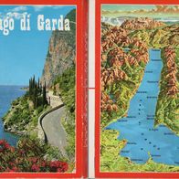 Italien 1960er Jahre Lago di Garda Foto Leporello mit 36 Farb-Aufnahmen