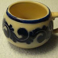 Bowlehumpen 6 Stk. Keramik Salzglasur, königsblau