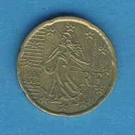 Frankreich 20 Cent 2002