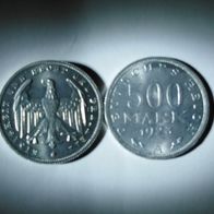 500 Mark Münze- Deutsches Reich 1923 Inflation