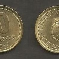 Münze Argentinien: 10 Centavos 1992