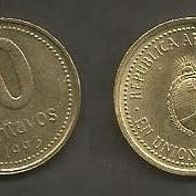Münze Argentinien: 10 Centavos 1993