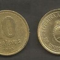 Münze Argentinien: 10 Centavos 2004