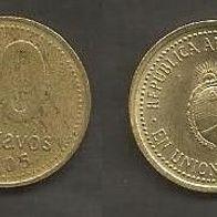 Münze Argentinien: 10 Centavos 2005
