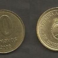 Münze Argentinien: 10 Centavos 2008