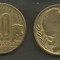 Münze Argentinien: 10 Centavos 1944