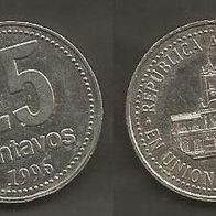 Münze Argentinien: 25 Centavos 1996