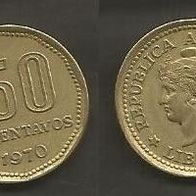 Münze Argentinien: 50 Centavos 1970