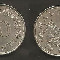 Münze Malta: 10 Cent 1972