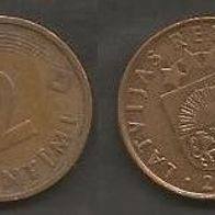 Münze Lettland: 2 Sentimi 2000