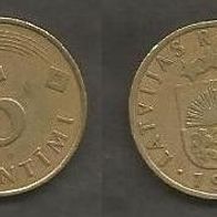 Münze Lettland: 5 Sentimi 1992