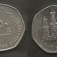 Münze Vereinigte Arabische Emirate: 50 Fils 2007