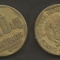 Münze Peru: 20 Centavos 1993