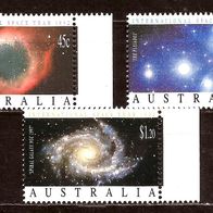 Australien 351 Mi 1297 - 1299 postfrisch , Weltraumjahr 1992