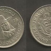 Münze Peru: 5 Soles de Oro 1977