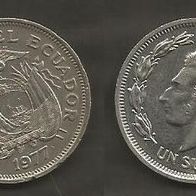 Münze Ecuador: 1 Sucre 1977