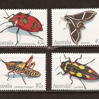 Australien 341 Mi 1244 - 1247 postfrisch , Insekten