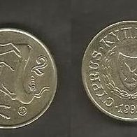 Münze Zypern: 2 Sent 1993