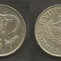 Münze Zypern: 5 Sent 1985