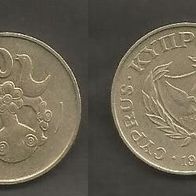 Münze Zypern: 10 Sent 1983
