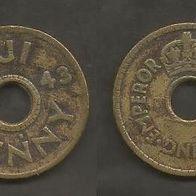 Münze Fidschi ( Fiji ): 1 Penny 1943