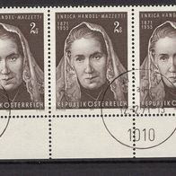 Österreich 1971 100. Geburtstag von Enrica Handel-Mazzetti MiNr. 1353 Viererstreifen