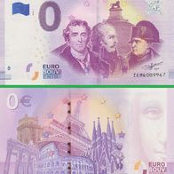 0 Euro Schein Memorial 1815 ZEMQ 2018-1 offiziell ausverkauft Nr 9967