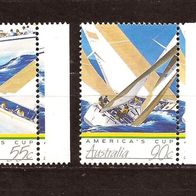 Australien 315 Mi 1015 - 1018 postfrisch, America cup