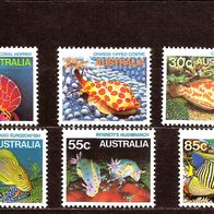 Australien 293 Mi 879 - 884 postfr., Fische