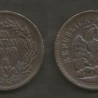 Münze Mexiko: 1 Centavos 1890