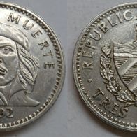 Kuba 3 Pesos 1992 "Ernesto Che Guevara" ## M