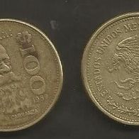 Münze Mexiko: 100 Pesos 1989