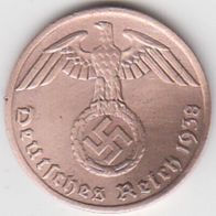 Deutsches Reich 1 Pfennig 1938 A aus dem Umlauf