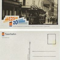 Saarland 1899 1. elektrischer Straßenb. triebwagen am Hansahaus Saarbrücken Motiv 1