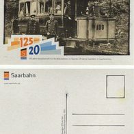 Saarland 1901 Triebwagen 109 auf der ersten elektrischen Straßenbahnlinie Motiv 2