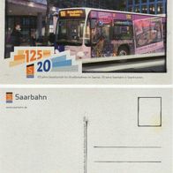 Saarland Motiv 12 Mercedes-Bus v. d. Rathaus Saarbrücken 2015 Ansichtskarte Postkarte