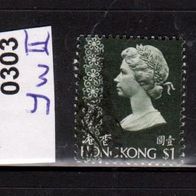 Hongkong (Asien) Mi. Nr. 303 YwII Königin Elisabeth II. o <